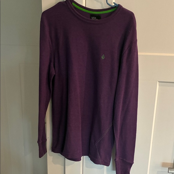 Volcom Deep Purple Crewneck Top - Picture 1 of 3